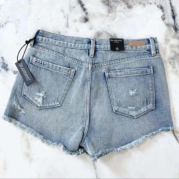 Blank NYC High Rise Hollyweird Denim Shorts NWT - Picture 6 of 6